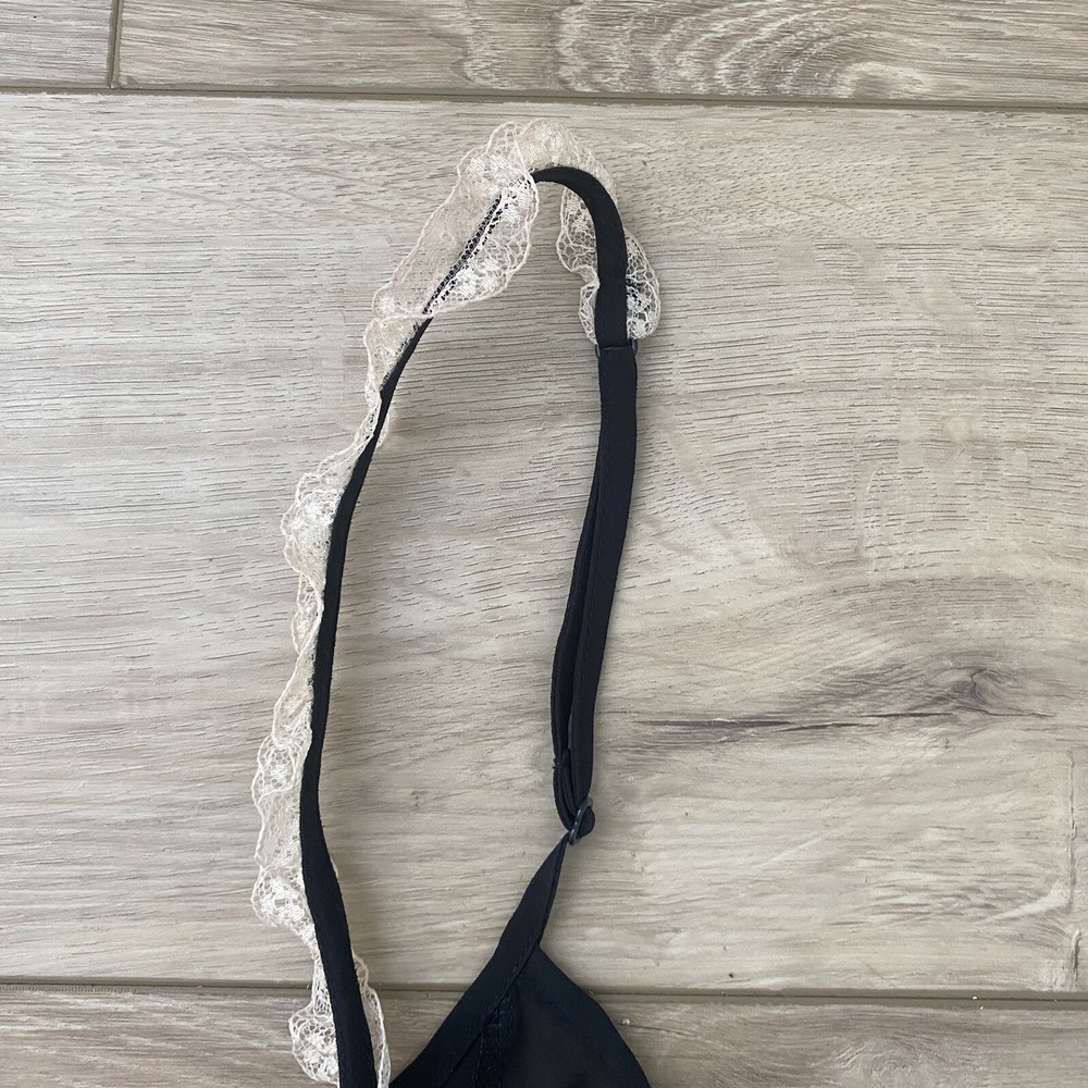 Victoria's secret black and lace camisole lingerie size Medium Adjustable Strap - Picture 4 of 5